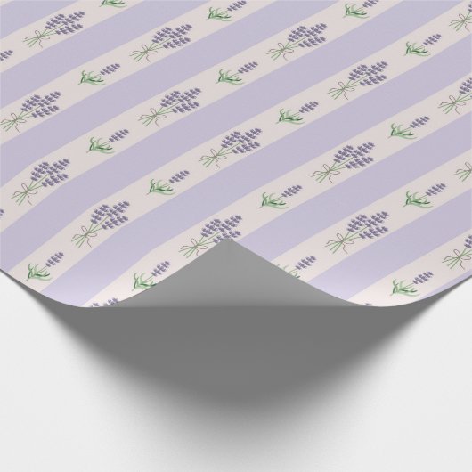 Lavenderpatroon Cadeaupapier (Hoek)