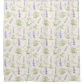 Lavenderpatroon Douchegordijn (Voorkant)