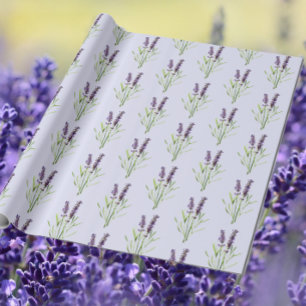 lavenderpatroon- in lavender cadeaupapier