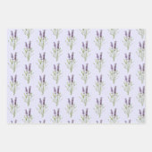 lavenderpatroon inpakpapier vel (Voorkant 3)