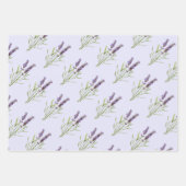 lavenderpatroon inpakpapier vel (Voorkant 2)