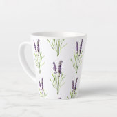 lavenderpatroon latte mok (Linkerhoek)