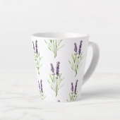 lavenderpatroon latte mok (Rechterhoek)