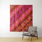 Lavenders 1974 Ikat 13 Wandkleed (In situ)