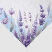 Lavenders And Blue Elegant Floral Watercolor Tissuepapier (Detail)