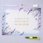 Lavenders And Blue Elegant Floral Watercolor Tissuepapier (Craft)