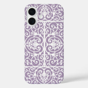 Lavenderscrollpatroon iPhone 16 Hoesje