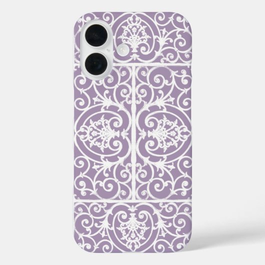 Lavenderscrollpatroon Case-Mate iPhone Case (Achterkant)