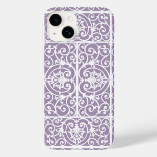 Lavenderscrollpatroon Case-Mate iPhone 14 Hoesje