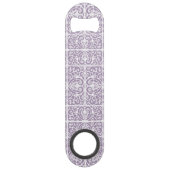 Lavenderscrollpatroon Speed Flessenopener (Voorkant)