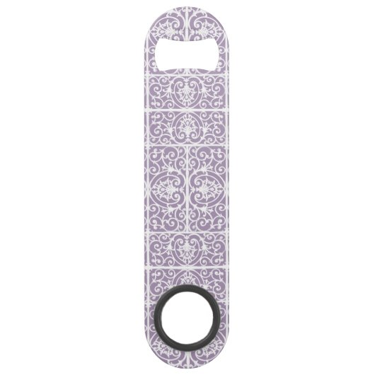 Lavenderscrollpatroon Speed Flessenopener (Voorkant)