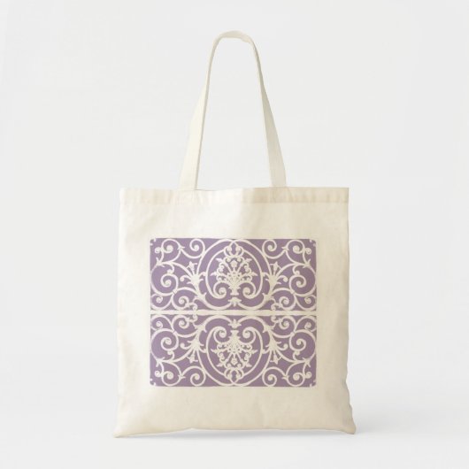 Lavenderscrollpatroon Tote Bag (Voorkant)