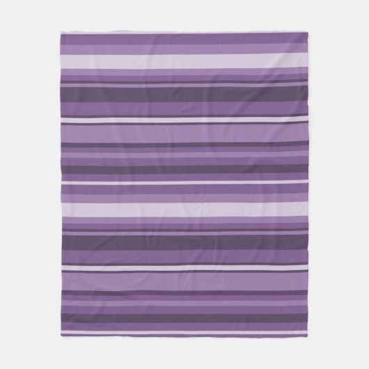 Lavenderstrepen Fleece Deken (Voorkant)