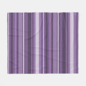 Lavenderstrepen Fleece Deken (Voorkant (Horizontaal))