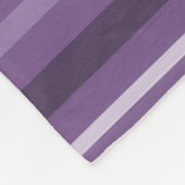 Lavenderstrepen Fleece Deken (Hoek)