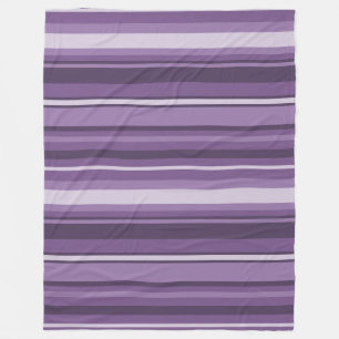 Lavenderstrepen Fleece Deken