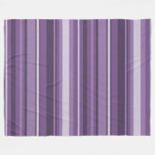 Lavenderstrepen Fleece Deken (Voorkant (Horizontaal))