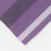 Lavenderstrepen Fleece Deken (Hoek)