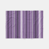 Lavenderstrepen Fleece Deken (Voorkant (Horizontaal))