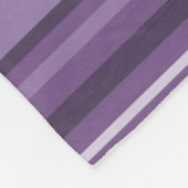Lavenderstrepen Fleece Deken (Hoek)