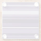 Lavenderstrepen Glazen Onderzetter (Achterkant)