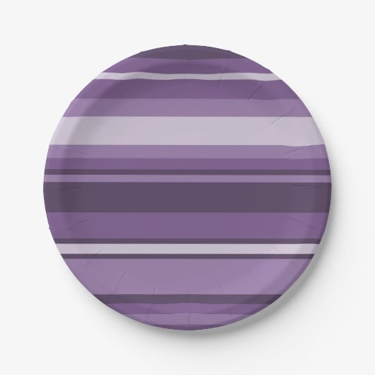 Lavenderstrepen Papieren Bordje (Voorkant)