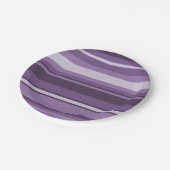 Lavenderstrepen Papieren Bordje (Gekanteld)