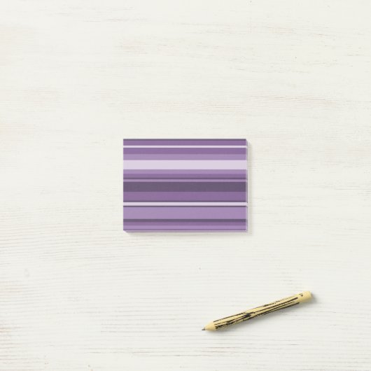 Lavenderstrepen Post-it® Notes (Op bureau)