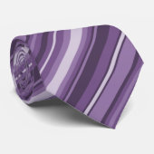 Lavenderstrepen Stropdas (Opgerold)