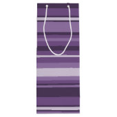 Lavenderstrepen Wijn Cadeautas (Achterkant)