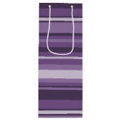 Lavenderstrepen Wijn Cadeautas (Voorkant)