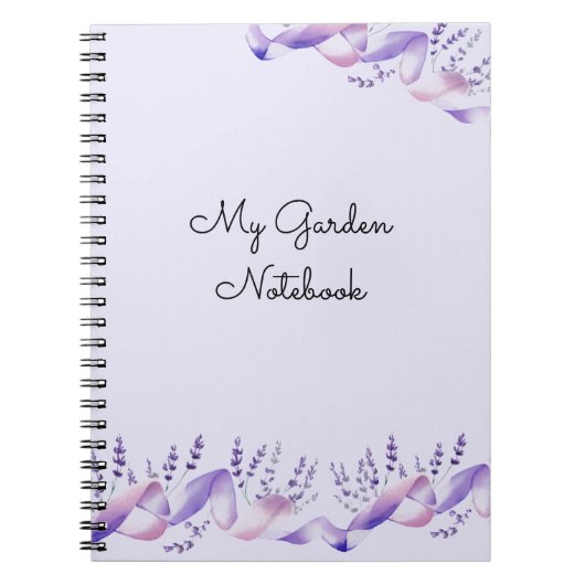 Lavendertakjes Mijn Tuin Notitieboek (Voorkant)