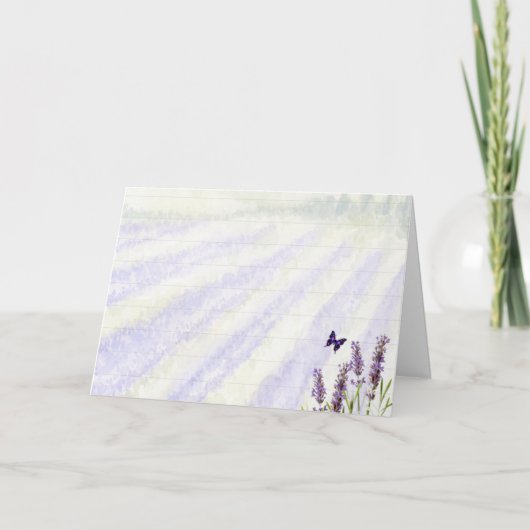 Lavenderveld Kaart (Voorkant)