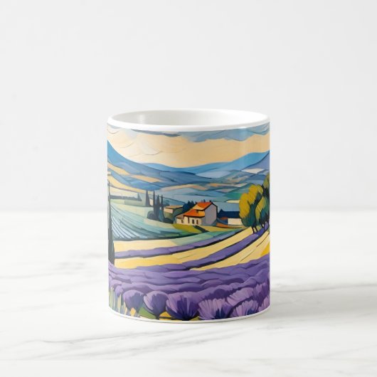 Lavenderveld Koffiemok (Center)