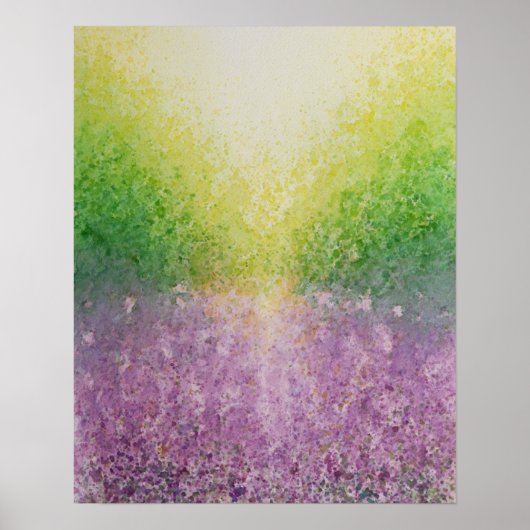 Lavenderveld Poster (Voorkant)