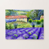 Lavendervelden tekenen legpuzzel (Horizontaal)