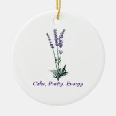  lavenderventiel keramisch ornament (Voorkant)