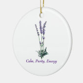 lavenderventiel keramisch ornament (Links)