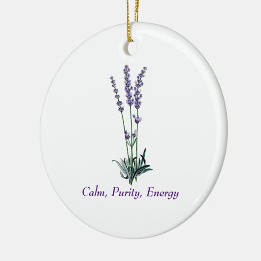 lavenderventiel keramisch ornament (Links)