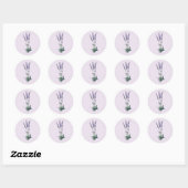  lavenderventiel ronde sticker (Vel)