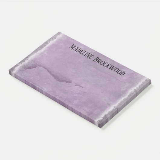 Lavendine Waterverf Beauful Monogram Post-it® Notes (Schuin)