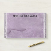 Lavendine Waterverf Beauful Monogram Post-it® Notes (Op bureau)