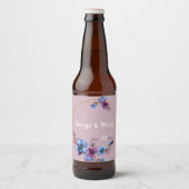 Lavendra Circle Wedding Bier Etiket (Voorkant)
