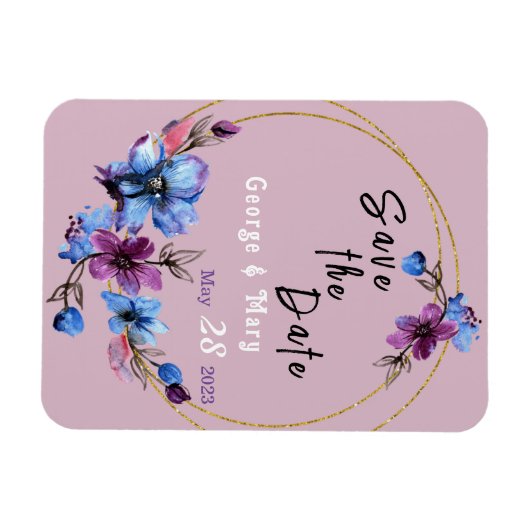 Lavendra Circle Wedding Magneet (Horizontaal)