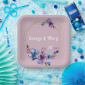 Lavendra Circle Wedding Papieren Bordje (Feest)