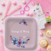 Lavendra Circle Wedding Papieren Bordje (Feest)