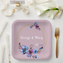 Lavendra Circle Wedding Papieren Bordje