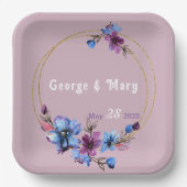 Lavendra Circle Wedding Papieren Bordje (Voorkant)