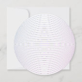 Lavendra Circle Wedding-uitnodiging Kaart (Achterkant)