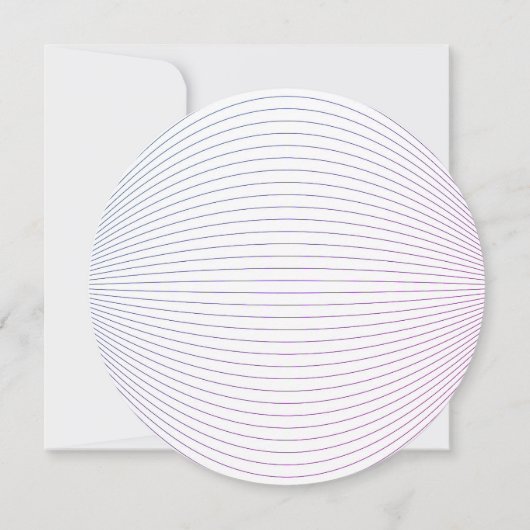 Lavendra Circle Wedding-uitnodiging Kaart (Achterkant)